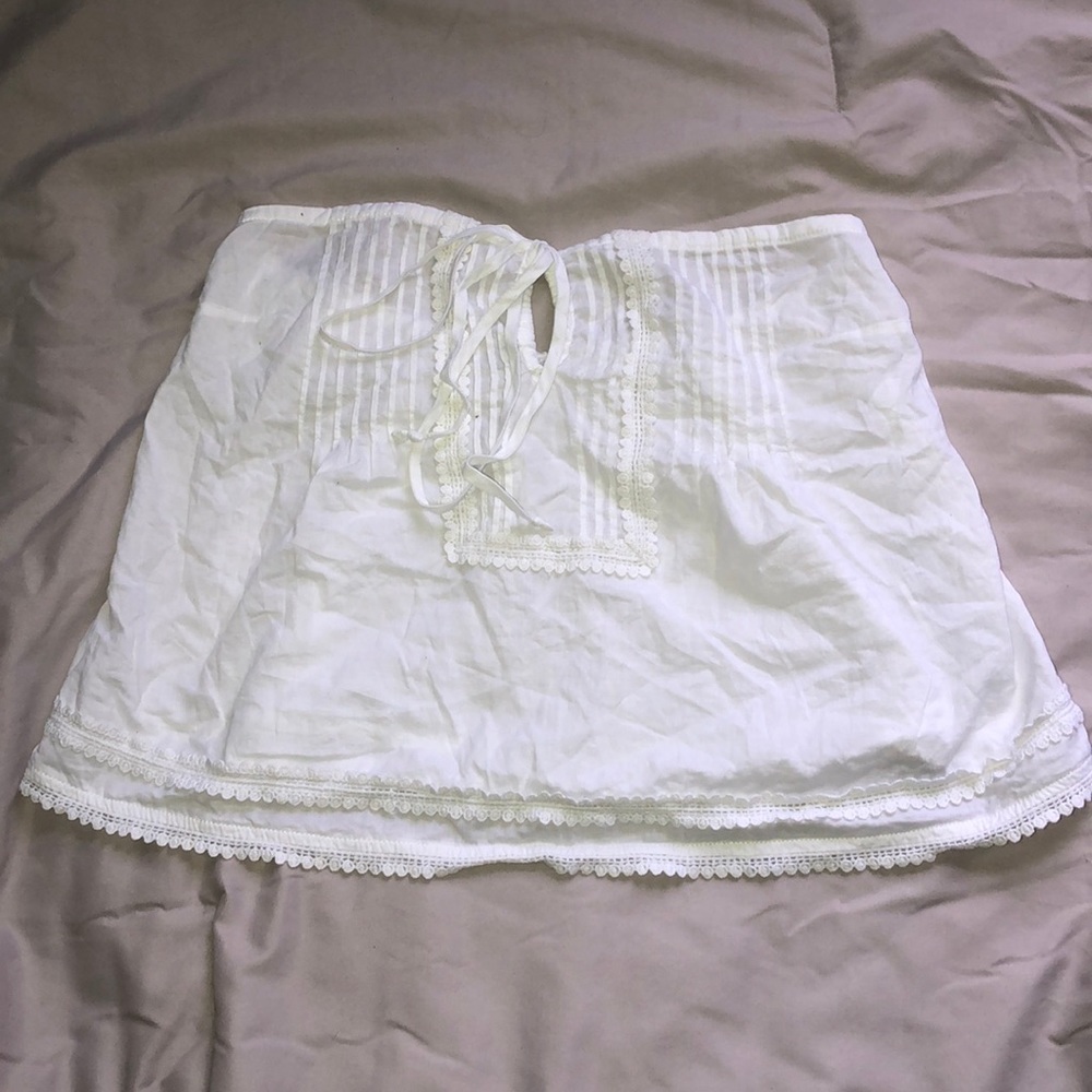 Abercrombie and Fitch strapless flowy shirt